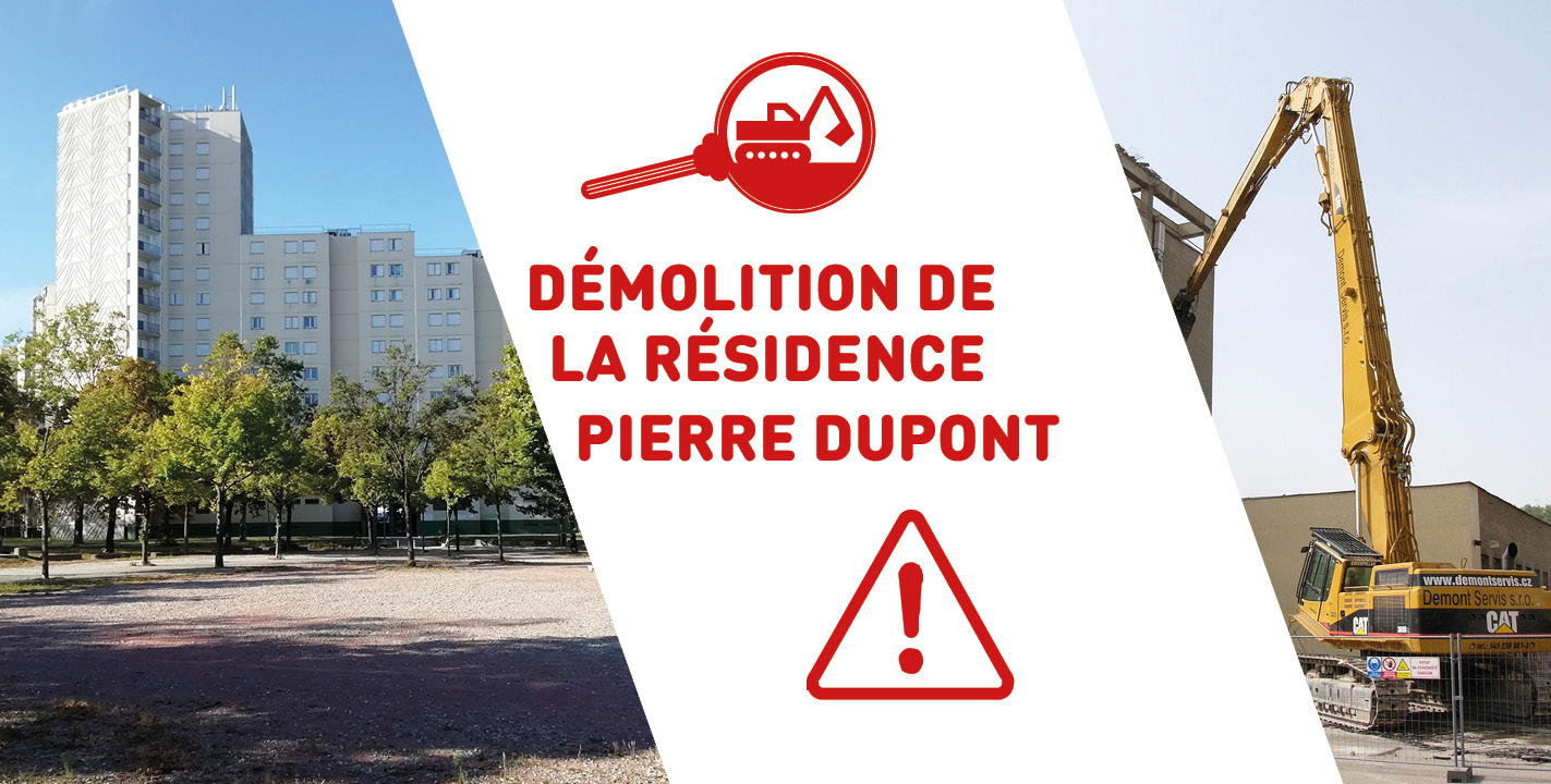 Travaux démolition résidence Pierre Dupont